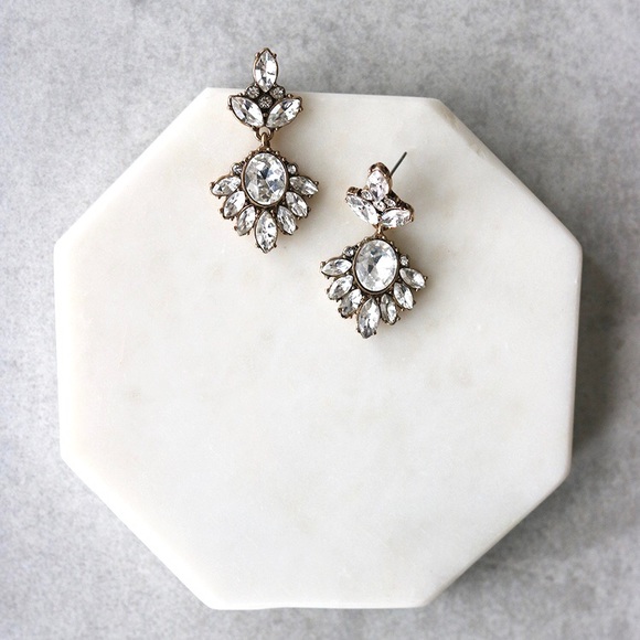 Crystal Drop Earrings - Picture 7 of 7